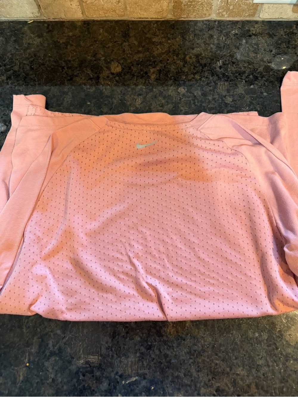 Nike Light Pink Dri-FIT Top with gray Swoosh